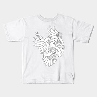 Owl In Flight Kids T-Shirt